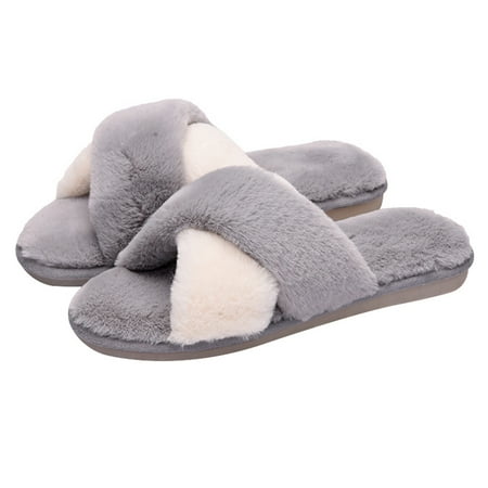 Women s Cross Band Slippers Fuzzy Soft Plush Lightweight House Slippers Furry Warm Cozy Open Toe Fluffy Slip On Breathable Winter Indoor Outdoor Home Shoes for Womens Girls
Women s Cross Band Slippers Fuzzy Soft Plush Lightweight House Slippers Furry Warm Cozy Open Toe Fluffy Slip On Breathable Winter Indoor Outdoor Home Shoes for Womens Girls