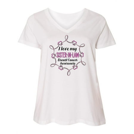Inktastic I Love My Sister-in-law- Breast Cancer Awareness Women s Plus Size V-Neck
Inktastic I Love My Sister-in-law- Breast Cancer Awareness Women s Plus Size V-Neck