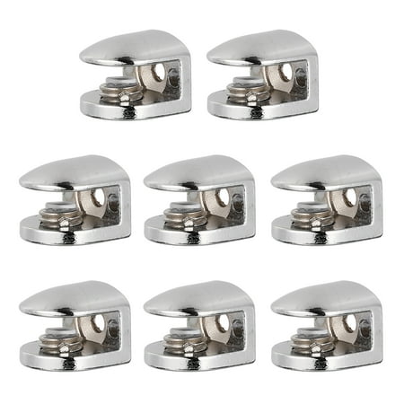 8pcs Zine Alloy Glass Clamps Fixing Clamps Glass Bracket for 6-8mm Thickness