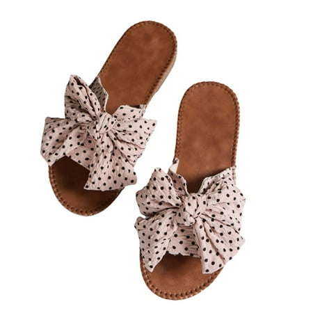 YanHoo Women s Summer Slippers Sandals Dressy Bowknot Open Toe Slip-on Flat Sandal Ladies Girls Beach Casual Shoes for Holiday Vacation
YanHoo Women s Summer Slippers Sandals Dressy Bowknot Open Toe Slip-on Flat Sandal Ladies Girls Beach Casual Shoes for Holiday Vacation