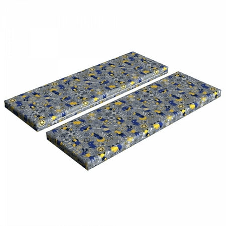 Dog Lover Bench Cushion Set of 2 Funny Puppy Doodle with Various Species and Chaotic Floral Ornaments Standard Size Foam Pad and Decorative Cover Multicolor by Ambesonne
Dog Lover Bench Cushion Set of 2 Funny Puppy Doodle with Various Species and Chaotic Floral Ornaments Standard Size Foam Pad and Decorative Cover Multicolor by Ambesonne