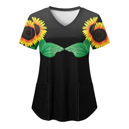 Women s Scrubs Top Printed Short Sleeve V Neck Holiday Fun Patterned T Shirts Blouse With Pocket Nursing Uniforms For Women
Women s Scrubs Top Printed Short Sleeve V Neck Holiday Fun Patterned T Shirts Blouse With Pocket Nursing Uniforms For Women