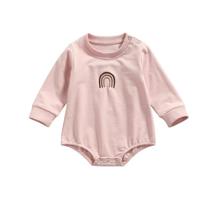 Nokpsedcb Newborn Baby Boys Girls Autumn Rompers Rainbow Printed Long Sleeve Jumpsuits Lovely Clothes Pink 18-24 Months
Nokpsedcb Newborn Baby Boys Girls Autumn Rompers Rainbow Printed Long Sleeve Jumpsuits Lovely Clothes Pink 18-24 Months
