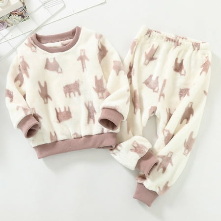 Cute Girls Outfits Toddler Boys Girls Winter Long Sleeve Cartoon Prints Fleece Pajamas Sleepwear Tops Pants 2PCS Outfits Clothes Set Pants Set Cotton Clothes
Cute Girls Outfits Toddler Boys Girls Winter Long Sleeve Cartoon Prints Fleece Pajamas Sleepwear Tops Pants 2PCS Outfits Clothes Set Pants Set Cotton Clothes