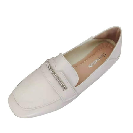 Wesracia Women s Fashion British Square Toe Large Size Loafers Rhinestone Flat Shoes
Wesracia Women s Fashion British Square Toe Large Size Loafers Rhinestone Flat Shoes