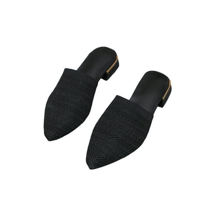 Bellella Ladies Mules Chunky Heel Sandals Pointed Toe Summer Sandal Anti-Slip Casual Shoes Work Party Slides Black 7
Bellella Ladies Mules Chunky Heel Sandals Pointed Toe Summer Sandal Anti-Slip Casual Shoes Work Party Slides Black 7