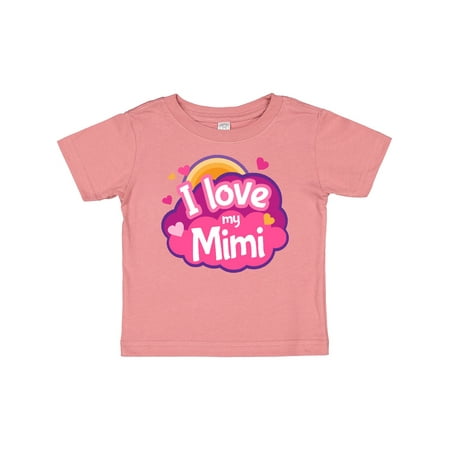 Inktastic I Love My Mimi Grandma Gift Baby Girl T-Shirt
