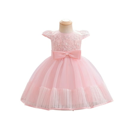 elfinBE Baby Toddler Girl Solid Color Short Sleeve Floral Mesh Puffy A-line Bowknot A-line Dress 6-24M 2-3T
elfinBE Baby Toddler Girl Solid Color Short Sleeve Floral Mesh Puffy A-line Bowknot A-line Dress 6-24M 2-3T