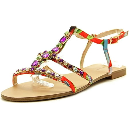 INC International Concepts Gypsiee Synthetic Tangerine Multi Size 7.0 New
