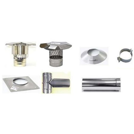 Olympia 3601247 7 in. Armor Flex 304L Stainless Steel Rigid Storm Collar