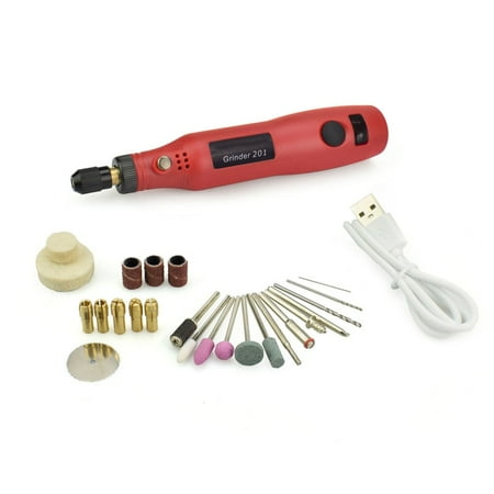 28Pcs Grinder Set Mini Grinder Machine Rotary Tools Kit Engraver Pen Carving