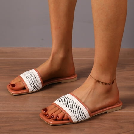 NECHOLOGY Home Slippers Women Women Color Matching Weave Slip On Beach Casual Open Toe Non Slip Flat Sunflower Slippers for Women Brown 8
NECHOLOGY Home Slippers Women Women Color Matching Weave Slip On Beach Casual Open Toe Non Slip Flat Sunflower Slippers for Women Brown 8
