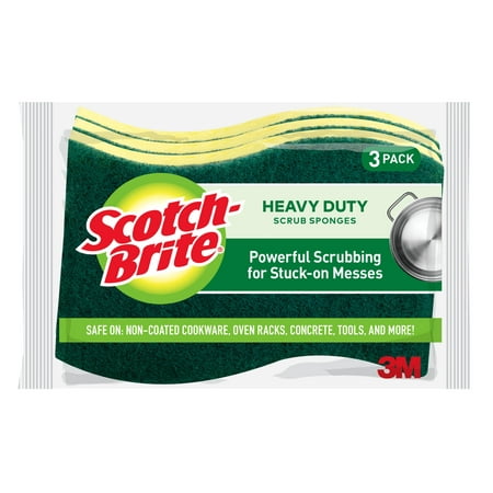 Scotch-Brite Heavy Duty Scrub Sponge, 3 Count
