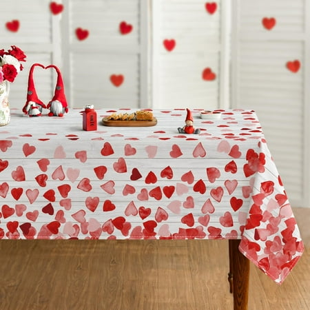 Valentine s Day Tablecloth 60×84 Inch Rectangular Red Love Hearts White Wooden Background Washable Table Cover for Party Picnic Dinner Decor
Valentine s Day Tablecloth 60×84 Inch Rectangular Red Love Hearts White Wooden Background Washable Table Cover for Party Picnic Dinner Decor