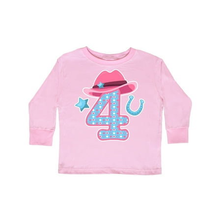 Inktastic Four with Cowgirl Hat Star and Horseshoe Gift Toddler Toddler Girl Long Sleeve T-Shirt
Inktastic Four with Cowgirl Hat Star and Horseshoe Gift Toddler Toddler Girl Long Sleeve T-Shirt
