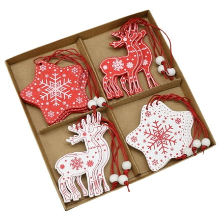 12Pcs Xmas Wooden Pendants Elk Christmas Tree Window New Year Hanging Decor Ornaments Festival Supplies
12Pcs Xmas Wooden Pendants Elk Christmas Tree Window New Year Hanging Decor Ornaments Festival Supplies