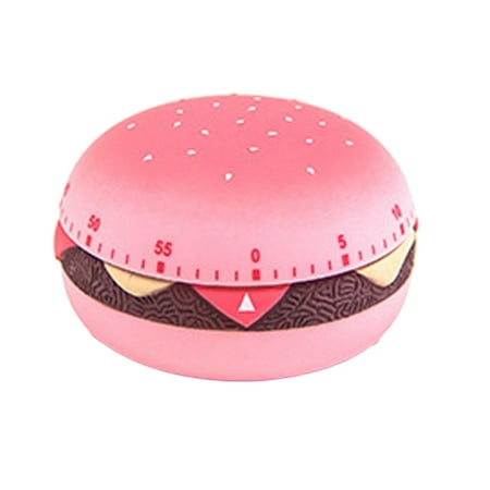 Geruite Kitchen Cooking Timer Burger Shape 60 Minutes Mechanical Timer