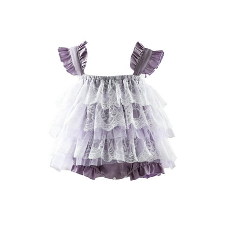 Kiapeise Baby Girls Romper Dress Ruffle Lace Fly Sleeve Multi-Layer Hem Infant Girl Bodysuit Princess Birthday Party Summer Outfits for 3-18M
Kiapeise Baby Girls Romper Dress Ruffle Lace Fly Sleeve Multi-Layer Hem Infant Girl Bodysuit Princess Birthday Party Summer Outfits for 3-18M