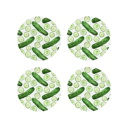 Drink Coasters Set of 4 funny Cucumber Print Leather Coasters for Coffee Table Protector Heat Resistant Cute Coasters for Home Decor Housewarming Gifts Bar Kitchen 4 Inch Round Shape
Drink Coasters Set of 4 funny Cucumber Print Leather Coasters for Coffee Table Protector Heat Resistant Cute Coasters for Home Decor Housewarming Gifts Bar Kitchen 4 Inch Round Shape