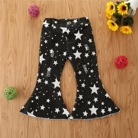 Hunpta Waist Kids Toddler Girls Bell Jeans Bottoms Printing Star Baby Denim High Girls Pants
Hunpta Waist Kids Toddler Girls Bell Jeans Bottoms Printing Star Baby Denim High Girls Pants