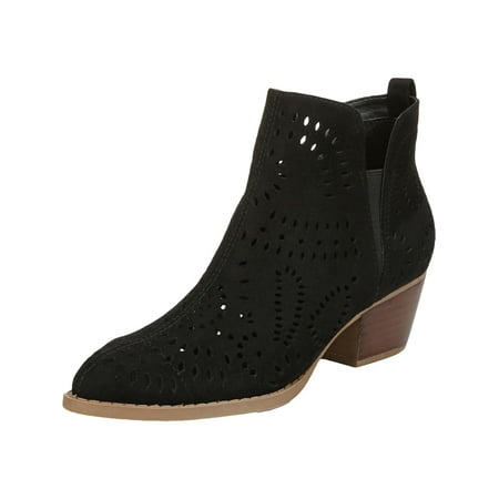 Carlos by Carlos Santana Womens Victory Ankle Boots Black 5.5 Medium (B M)