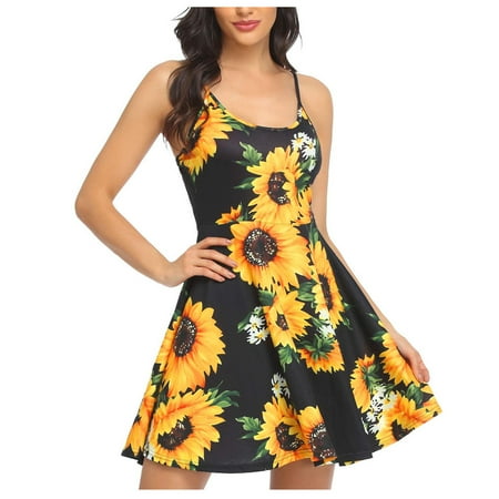 Puawkoer Beach Summer Flower Shoulder Strap Sleeveless Women s Adjustable Skirt Dress Women s Dress womens tops M Gold
Puawkoer Beach Summer Flower Shoulder Strap Sleeveless Women s Adjustable Skirt Dress Women s Dress womens tops M Gold