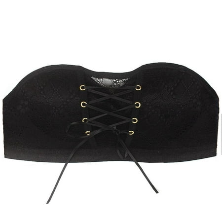 Drawstring Wire Free Beauty Back Non-Slip Strapless Bra Tube Top Invisible Bralette Lace BLACK 34/75AB
Drawstring Wire Free Beauty Back Non-Slip Strapless Bra Tube Top Invisible Bralette Lace BLACK 34/75AB