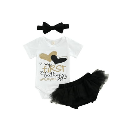 Arvbitana Father s Day Outfit for Baby Girls Short Sleeve Romper Letter Print Bodysuit Ruffle Cover Tulle Bloomers Headbands 3Pcs 0-18 Months
Arvbitana Father s Day Outfit for Baby Girls Short Sleeve Romper Letter Print Bodysuit Ruffle Cover Tulle Bloomers Headbands 3Pcs 0-18 Months