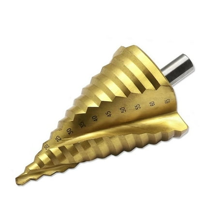 1*step Drill Bit Titanium Coated Large HSS Spiral 6-65mm Groove Drill Bit Pagoda Hole Cutter For Iron Plate Aluminum PVC Cutting
1*step Drill Bit Titanium Coated Large HSS Spiral 6-65mm Groove Drill Bit Pagoda Hole Cutter For Iron Plate Aluminum PVC Cutting