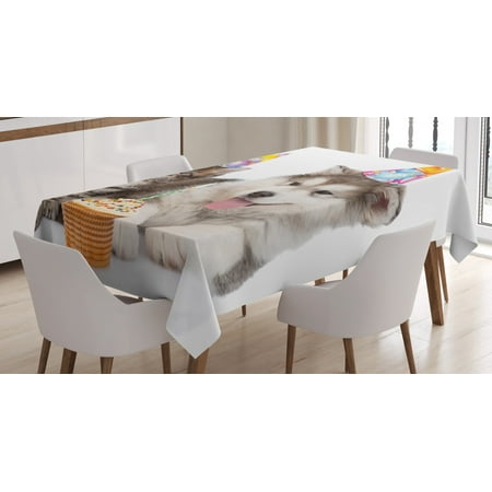 Birthday Decorations for Kids Tablecloth Dog and Cat with Birthday Party Cones and Cupcake Image Rectangular Table Cover for Dining Room Kitchen 60 X 84 Inches Brown and White by Ambesonne
Birthday Decorations for Kids Tablecloth Dog and Cat with Birthday Party Cones and Cupcake Image Rectangular Table Cover for Dining Room Kitchen 60 X 84 Inches Brown and White by Ambesonne