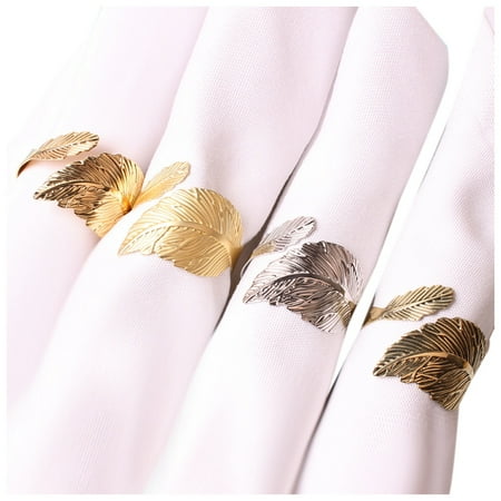 12Pcs Feather Napkin Ring Napkin Ring Napkin Buckle Leaf Napkin Ring Cloth Ring Table Decoration
12Pcs Feather Napkin Ring Napkin Ring Napkin Buckle Leaf Napkin Ring Cloth Ring Table Decoration