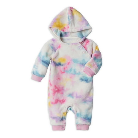 Kidtopia Baby Girl Minky Coverall