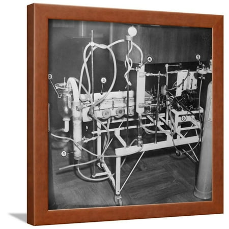 Early Heart and Lung Machine Framed Print Wall Art