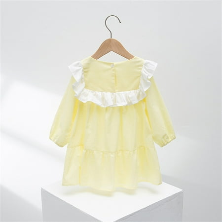 Cathalem Dress Bloomers Children Kids Toddler Girls Ruffled Long Sleeve Patchwork Princess Dress Outfits Kids Christmas Dresses Dress Yellow 2-3 Years
Cathalem Dress Bloomers Children Kids Toddler Girls Ruffled Long Sleeve Patchwork Princess Dress Outfits Kids Christmas Dresses Dress Yellow 2-3 Years