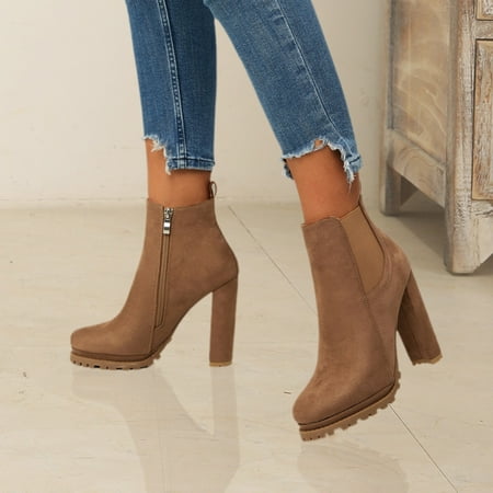 Women‘s Pointed Toe Short Boots Tound Toe Side Zipper Chunky Heeled Platform Ankle Boots Women‘s Footwear
Women‘s Pointed Toe Short Boots Tound Toe Side Zipper Chunky Heeled Platform Ankle Boots Women‘s Footwear