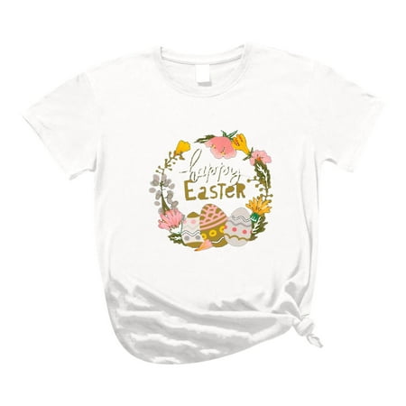 Women s Easter Group Eggs Shirts Plus Size Short Sleeve Crewneck Happy Easter Day Easter Cute Bunny Print Tops
Women s Easter Group Eggs Shirts Plus Size Short Sleeve Crewneck Happy Easter Day Easter Cute Bunny Print Tops