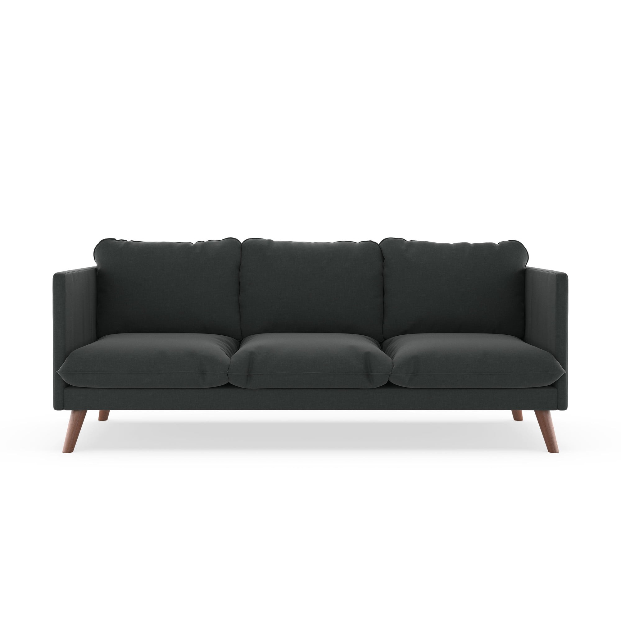 Lonnie Sofa Cross Weave Raven Gray Walmart