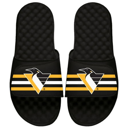 Men s ISlide Black Pittsburgh Penguins Special Edition 2.0 Slide Sandals