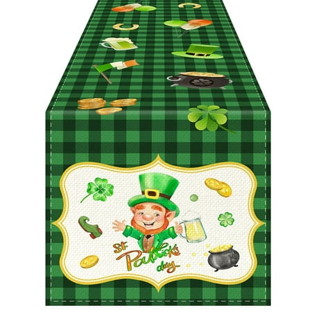 YDNGF St. Patrick Print Table Runners St. Day Table Decor Linen Jute Fabric for Spring Festival Home Kitchen Dining Party Decoration
YDNGF St. Patrick Print Table Runners St. Day Table Decor Linen Jute Fabric for Spring Festival Home Kitchen Dining Party Decoration