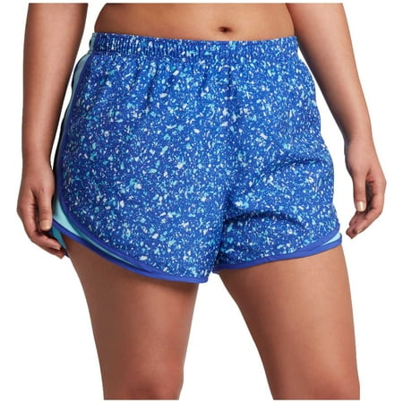 Nike Women's Plus Size 3'' Dry Tempo Gravity Printed Running Shorts - Vivid Sky - Size 1X