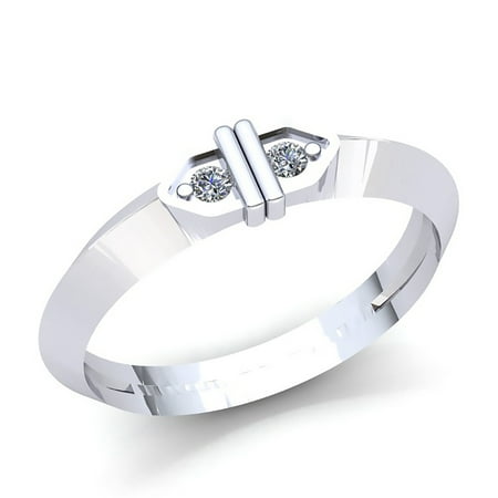 Genuine 0.6ct Round Cut Diamond Mens Fancy Anniversary Wedding Band Solid 14K Rose, White or Yellow Gold IJ SI2