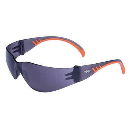 Global Vision Eyewear FLYZORGSM Flyz Orange Tips Smoke Lenses Safety Glass