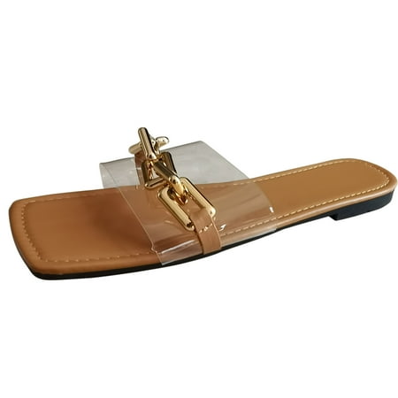 CieKen Women s Summer Flat Sqaured Toe Daily Slippers Outdoor Chain Slip On Shoes
CieKen Women s Summer Flat Sqaured Toe Daily Slippers Outdoor Chain Slip On Shoes