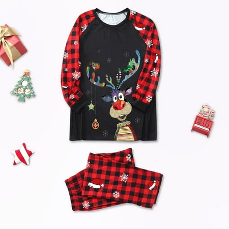 Christmas Gifts Mon Sleepwear for Christmas Family Matching Pajamas Cute Big Headed Deer Print Pjs Plaid Long Sleeve Tops And Pants Soft Casusal Holiday Sleepwear Polyester Black Xl
Christmas Gifts Mon Sleepwear for Christmas Family Matching Pajamas Cute Big Headed Deer Print Pjs Plaid Long Sleeve Tops And Pants Soft Casusal Holiday Sleepwear Polyester Black Xl