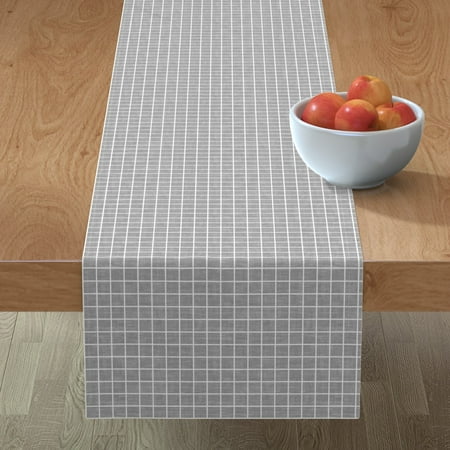 Cotton Sateen Table Runner 90 - Grid Gray Texture Squares Monochrome Fashion Print Custom Table Linens by Spoonflower
Cotton Sateen Table Runner 90 - Grid Gray Texture Squares Monochrome Fashion Print Custom Table Linens by Spoonflower