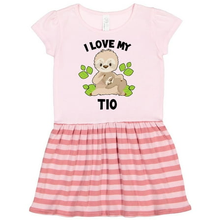 Inktastic Cute Sloth I Love My Tio with Green Leaves Gift Toddler Girl Dress
Inktastic Cute Sloth I Love My Tio with Green Leaves Gift Toddler Girl Dress