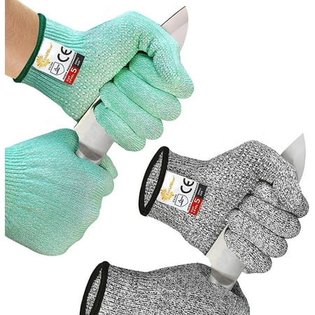 2 Pairs Evridwear Cut Resistant Gloves with Silicone Grip Dots ( Green+Gray S)
2 Pairs Evridwear Cut Resistant Gloves with Silicone Grip Dots ( Green+Gray S)