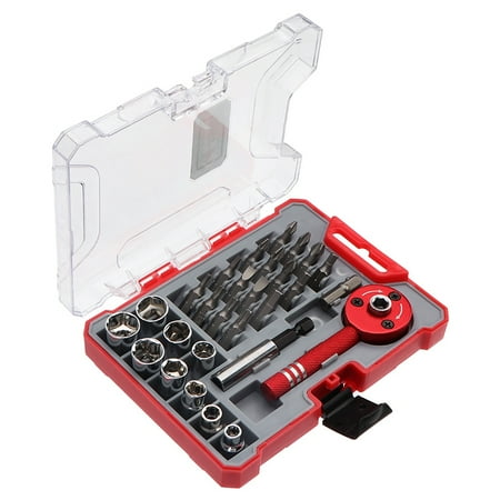 28Pcs Ratchet Wrench Bit Multi-Functional Mini Screwdriver Set 1/4inch Driver Socket Set Screwdriver Kit Repair Tool
28Pcs Ratchet Wrench Bit Multi-Functional Mini Screwdriver Set 1/4inch Driver Socket Set Screwdriver Kit Repair Tool