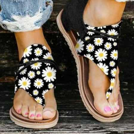 HIMIWAY Sandals Women Womens Sandals Casual Printed Sandals Flat Bottom Party Round Head Non-slip Women s Shoes Dark Blue 43
HIMIWAY Sandals Women Womens Sandals Casual Printed Sandals Flat Bottom Party Round Head Non-slip Women s Shoes Dark Blue 43