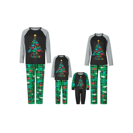 Youweixiong Matching Family Pajamas Sets Long Sleeve Tree Print T-shirt with Plaid Dinosaur Pants Sleepwear
Youweixiong Matching Family Pajamas Sets Long Sleeve Tree Print T-shirt with Plaid Dinosaur Pants Sleepwear